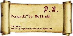 Pongrátz Melinda névjegykártya